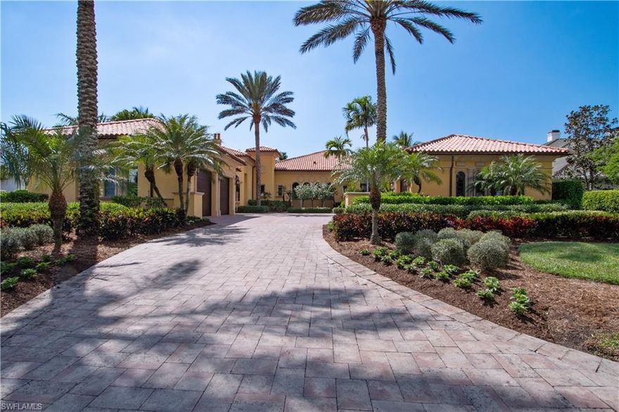 Welcome to the Ritz Carlton Golf Resort Lifestyle featuring 36 holes of championship golf, tennis, fitness center, intimate club house and hotel amenities...within minutes to beaches, upscale shopping, restaurants and the performing arts.  Located in the exclusive gated community of Escada at Tiburon, this luxurious estate home was constructed for the discriminating buyer who appreciates quality and attention to detail.  The exquisite finishes are beyond comparison as no expense was spared in creating this private sanctuary.  The gourmet kitchen and walk-in wine room adjoins the family room, which opens onto an expansive terrace, outdoor kitchen, wet bar, infinity pool, spa and spectacular golf course views...the perfect venue for entertaining family and guests.  The separate guest house constructed in 2010 offers complete privacy.  Two temperature-controlled garage structures accommodate up to six vehicles - a "must have" for the car enthusiast who wants all automobiles on site.  This timeless, magnificently-appointed home must be seen to appreciate the custom details in each space.  Click on the Virtual Tour You-Tube Video link to see this extraordinary property!