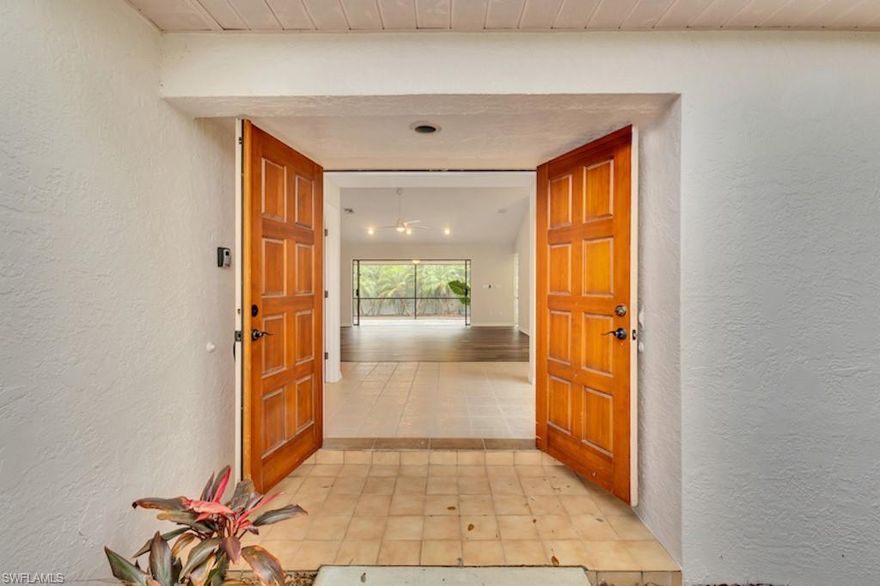 Less than 5 miles to Sanibel Island and Fort Myers Beach, check!  Pet friendly neighborhood, check!  HOA fees that won't break the bank, check!  Standing strong after all of the storms, CHECK!!!!  This 3 bedroom plus den/office gives you all the piece of mind you have been looking for and the desired location you have been dreaming of!  Within the last couple of years the roof, a/c, and water heater have all been replaced. Both bathrooms and kitchen were also redone.  The craft room or home office with its own entrance off the lanai, gives you the privacy you need.  Go sit on the fishing pier or take a dip in the community pool.  Maybe play some tennis with friends.  Come see this wonderful home in McGregor Woods...it's waiting for you!