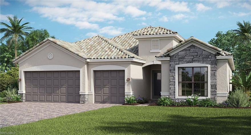 The Place at Corkscrew, one of Southwest Florida's best-selling new home communities, is a master-planned community of 1,300 single-family homes, boasting world-class amenities at an incredible value. Amenities at The Place include a Resort-style Pool with Lifeguard, Waterslide, 40-seat Spa, Splash Park, Fitness Center, Cafe/Marketplace, Restaurant & Bar with Poolside Seating, Covered Playground, Dog Park, Child Care, Bocce Courts, Tennis Courts with Pro Shop, Pickleball Courts, Picnic Pavilion, Basketball, Beach Volleyball, AND Community-wide Trolley Service! Lennar Homes, BUILDER Magazine's 2018 Builder of the Year, offers fourteen spacious floorplans, ranging from 1,677sqft to 3,473sqft starting in the low 300's. The Summerville features 2,444sqft of versatile living space with a large open-concept great room, 3 bedrooms plus a Den, 3 full baths, 3-car garage & a screened lanai with the option to add a pool. Homes are selling quickly, schedule your private showing today! Virtual tour, rendering & interior photos are of model home and used for display purposes only. This home is Move-In Ready!
