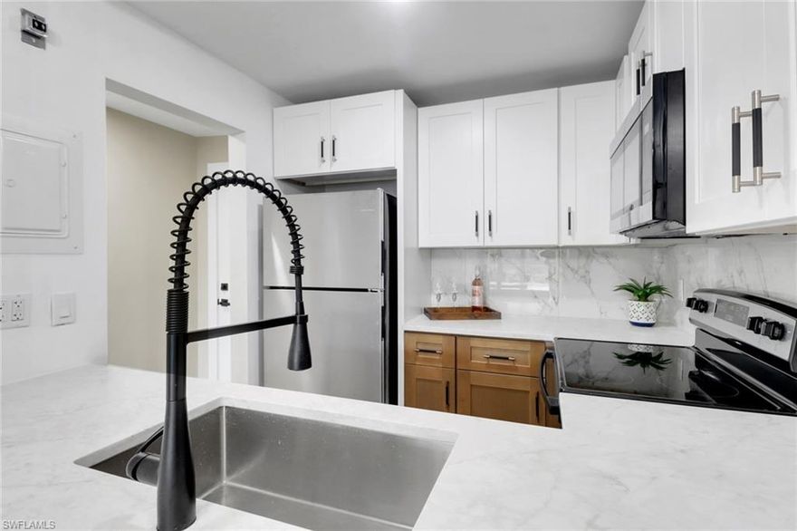 Experience boutique waterfront living in this rare 6-unit condo association, perfectly situated in the heart of Naples.
Just minutes from the world-famous 5th Avenue shops and dining—and a short stroll to Naples’ white sandy beaches—this residence blends charm, convenience, and coastal lifestyle. Enjoy tranquil canal views and direct Gulf access with no bridges—a true boater’s paradise. Inside, the light-filled layout is designed for comfort and ease, offering the perfect retreat after a day on the water or exploring downtown . With a rental policy allowing 12 rentals per year, this property is also an ideal opportunity for investors or AirBnB hosts , offering both personal enjoyment and strong income potential