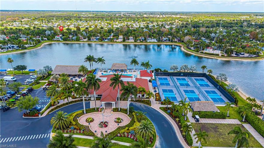 Exceptional Class A motorcoach lot and cabana in the highly sought-after Pelican Lake Motorcoach Resort. This oversized, off-lake back-in site features desirable southern exposure through the front windshield and offers over 5,100 square feet of extended outdoor living space. Beautifully landscaped with a variety of tropical plantings, the lot provides a private, shaded, and serene setting. The expanded concrete pad allows for generous outdoor entertaining, while raised garden beds and wrap-around awnings enhance both comfort and functionality. The property includes a fully finished 10x10 coach house equipped with a full bathroom with shower, washer and dryer, refrigerator, and sink, making it ideal for extended stays or hosting guests. Pelican Lake Motorcoach Resort is a gated luxury community offering a newly renovated clubhouse with seasonal social events, heated pool and spa, fitness center, and newly surfaced, lighted pickleball courts. Additional amenities include tiki huts, professionally maintained landscaping, on-site management, paved private roads and sidewalks, and high-speed internet included in quarterly dues. Ideally located just minutes from Naples and Marco Island beaches, dining, shopping, and entertainment, this is a great opportunity to own a private, well-appointed motorcoach lot in one of Southwest Florida’s premier resort communities.