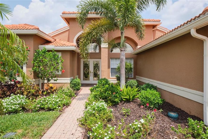 Rare opportunity to own a spacious, quiet cul-de-sac property in North Naples. This well-maintained home features an open floor plan with 3 bedrooms and 2 full baths, ideally located on one of the most desirable streets in Saturnia Lakes. The split-bedroom layout offers soaring ceilings and abundant natural light throughout. The primary suite features coffered ceilings and two walk-in closets.
Enjoy the large screened lanai surrounded by lush landscaping with a peaceful lake view, offering exceptional privacy and an ideal setting for relaxing or entertaining. The oversized lot includes a 60' x 70' fenced area with ample space to add a pool. Recent updates include a new roof in 2019 and A/C replaced in 2025.
Saturnia Lakes is an award-winning, guard-gated community offering resort-style amenities including two heated pools, spa, fitness center, dance studio, internet café, saunas, billiards room, ballroom, clay tennis courts, playground, basketball court, and putting green. Located in an A-rated school district and just minutes from shopping, dining, and Naples beaches, this is a must-see home. 
All showings require a minimum of 24 hours’ notice and must be confirmed in advance.