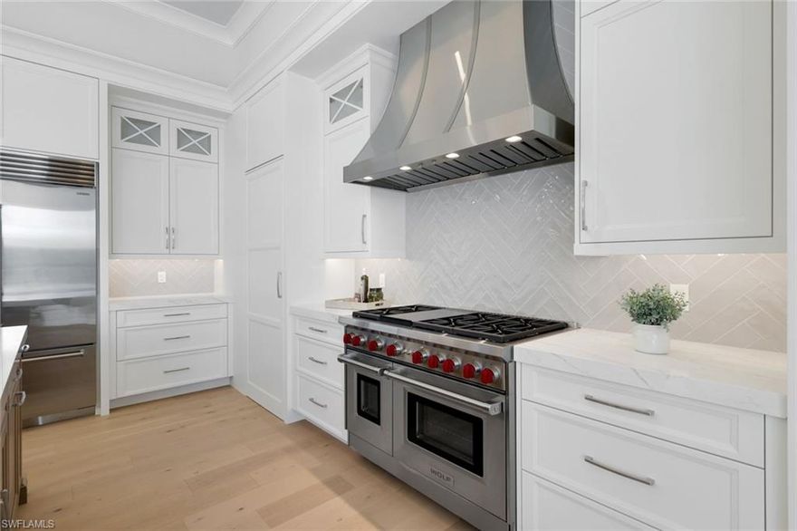 Immerse yourself in the luxury of this spectacular newly built and soon to be FULLY DECORATOR FURNISHED home on Marco Island, designed to embrace the beauty of converging water views with a coveted south exposure. This architectural gem promises to offer a seamless blend of elegance and waterfront living. situated to maximize the panoramic water views , offering a serene picturesque backdrop. Brand new design from Aqua Custom Homes with a modern aesthetic with clean lines and expansive windows ensuring that every room captures the essence of water front living. An outdoor area designed for relaxation and entertainment, featuring a pool, spa , outdoor kitchen and multiple lounging areas to soak in the southern sun! NOW being sold FURNISHED!