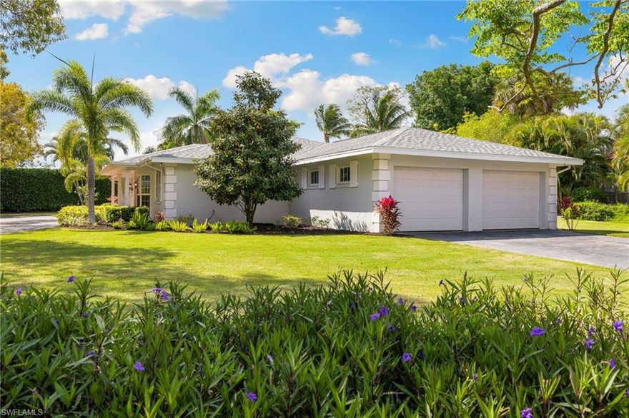 Welcome to your beautiful oasis in the heart of Coquina Sands, one of Naples' most coveted communities.  This newly remodeled coastal-cottage styled home boasts unparalleled charm and sophistication, offering an exquisite blend of modern luxury and timeless elegance. Spanning just over 2600 square feet, this meticulously designed residence features four bedrooms and four bathrooms, providing ample space for both relaxation and entertainment. From the moment you step inside, you'll be greeted by an inviting atmosphere, highlighted by pristine finishes and large open floor plan. The oversized lot offers a sense of privacy and tranquility, enveloped by lush landscaping that creates a serene oasis retreat. Enjoy seamless indoor-outdoor living with plenty of outdoor space for lounging, including a large pool where you can bask in the Florida sunshine! This home is being sold furnished turnkey, ensuring a hassle-free transition for those eager to embrace the Naples lifestyle. Whether you're seeking a primary residence, vacation home, or investment property, this residence offers the perfect blend of comfort and convenience. Rest easy knowing that this home is equipped with hurricane impact windows and a new roof, providing added security and peace of mind. Plus, being situated in a non-flood zone adds another layer of assurance, making it an ideal choice for discerning buyers. Situated within walking distance to the beach and the new Four Seasons Hotel, and with great rental history, this property presents an excellent opportunity for those seeking a lucrative investment. Located in the highly desirable community of Coquina Sands, you'll relish in the convenience of being just moments away from downtown Naples, renowned for its upscale shopping, dining, and cultural attractions