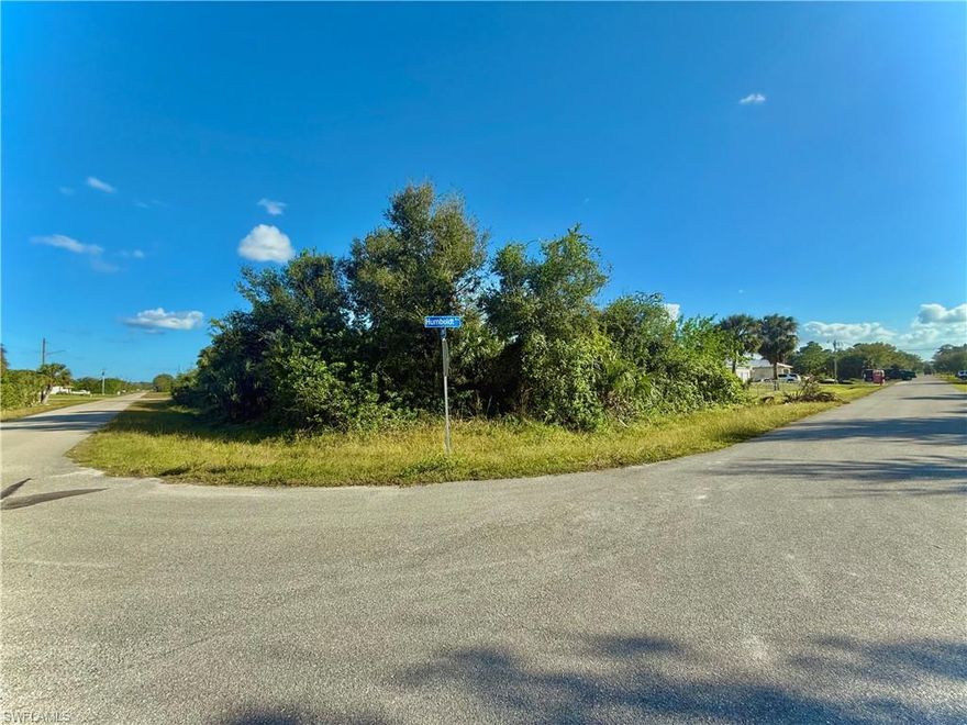 GREAT LOCATION CORNER LOT nestled away on a quiet paved street with utilities available surrounded by new construction. Just minutes from major amenities and a quick commute into Fort Myers. Come build your DREAM HOME or INVEST today!