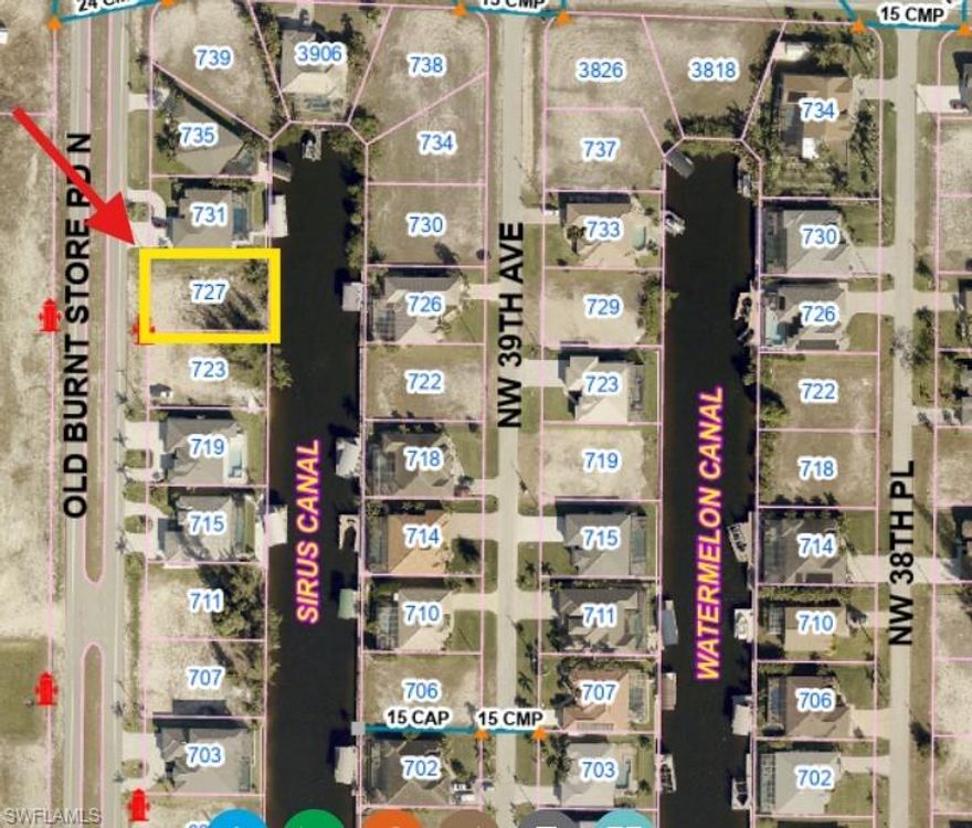 LOCATION, LOCATION, LOCATION! This prime Gulf-access lot sits on the 100-ft wide Sirus Canal with one bridge access to Matlacha Pass and the Gulf of Mexico—perfect for boating, fishing, and enjoying the Southwest Florida lifestyle. Enjoy eastern rear exposure, ideal for watching beautiful Florida sunsrises from your future pool or lanai overlooking the Sirus Canal. Located near many new luxury homes, this homesite is just a stone’s throw from the upcoming $1B Seven Islands / Gulf Gateway Resort & Marina Village development and Tropicana Park, which will feature a beach, kayak launch, boat tie-ups, playground, and more. Conveniently located near Pine Island Road, shopping, restaurants, golf courses, and quick access to Matlacha, Sanibel, Captiva, Boca Grande, Fort Myers Beach, Punta Gorda, and Fort Myers. This rapidly growing area of Cape Coral is a boater’s and fisherman’s dream. Build your dream home and start living the SW Florida waterfront lifestyle today!