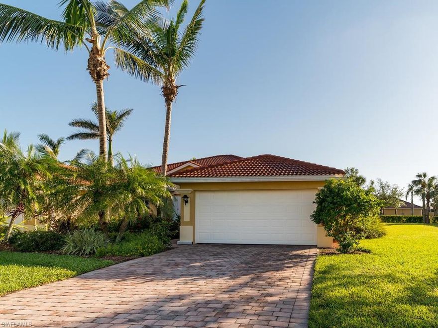 Welcome to Reflection Lakes!  This 3 bedroom / 2 bath Villa is perfectly positioned between Naples and Marco Island beaches, shopping and restaurants. Enjoy all the amenities that this gated community has to offer including  resort-style pool, fitness center, game room, kiddie pool, bocce ball and many others. All within walking distance of this stunning home located on a quiet cut-de-sac! The home comes with 12" tile throughout kitchen, foyer, laundry, and great room.  Laminate flooring was installed in two of the bedrooms in 2105 and the third bedroom has carpeting.  AC unit was upgraded in 2015 and new stainless steel kitchen appliance package was installed in 2016.   Set up your private showing today and end your search for the perfect winter get away or year around home in paradise.  Don't wait this rare find won't last long!