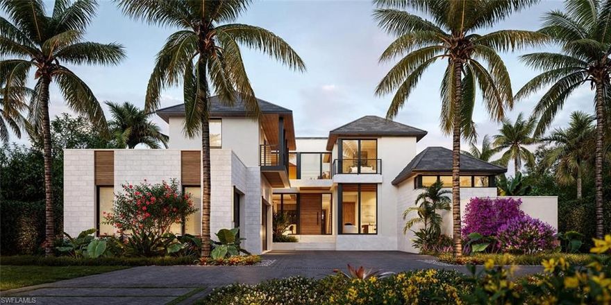 London Bay is pleased to present an exceptional estate located in the prestigious community of Port Royal, renowned for its luxurious waterfront living with direct access to the Gulf. This custom-designed residence encompasses an impressive 9,059 square feet and exhibits sophisticated contemporary architecture by Stofft Cooney Architects. The property comes fully furnished by Romanza Interior Design and features luxurious finishes and details throughout. Designed for optimal entertaining, this estate includes a formal dining room complemented by a wine bar, a club room, two dedicated studies, and a chef’s kitchen, which is further enhanced by a fully-equipped prep kitchen. The architectural design incorporates expansive glass walls that facilitate a seamless connection between indoor and outdoor living environments, leading to meticulously curated exterior spaces that feature a custom 63-foot pool and spa, an outdoor fireplace, and a fully equipped outdoor kitchen, all set within exquisite landscaping. The second level of the residence consists of an exercise room and a lounge that provides access to a balcony, in addition to private guest quarters, which include a luxurious VIP suite. The primary suite serves as a tranquil retreat, complete with dual walk-in closets and a spa-like bathroom that showcases high-end materials and fixtures. Additional practical features of the residence consist of laundry rooms on each floor, elevator and generator. This remarkable property is strategically situated mere moments away from the Port Royal Club and the vibrant shopping and dining options found on Third Street South and Fifth Avenue South, thus supporting a refined coastal lifestyle that adheres to the highest standards of luxury living. Completion is expected in May.