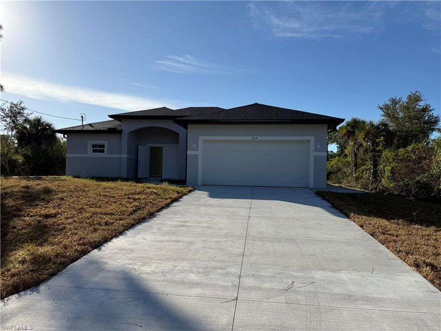 Available immediately for annual rent, this brand-new 2025 construction in Lehigh Acres offers modern living in a peaceful canal-side setting. Never lived in, the home features 3 bedrooms, 2 bathrooms, and nearly 1,600 sq ft of thoughtfully designed living space.
The open-concept layout showcases a spacious kitchen with a large island—ideal for cooking, gathering, and entertaining. Situated on a 10,000 sq ft lot, the property provides generous outdoor space while maintaining convenient access to local amenities.
Additional highlights include Laundry room, Two-car attached garage, Bright, modern finishes throughout
A perfect opportunity for anyone seeking a fresh, move-in-ready home in a growing community.