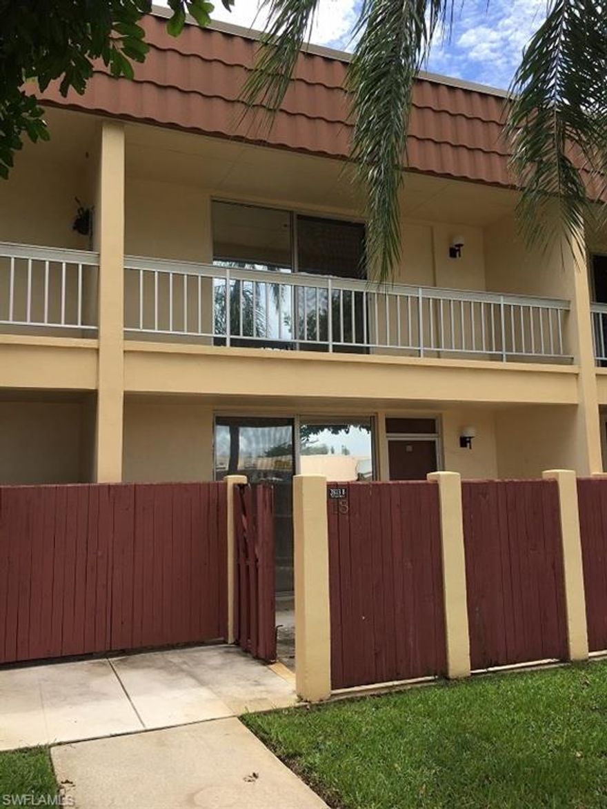 TOWNHOME CONDO IN DEL PRADO PARK TOWNHOMES, A 55+ COMMUNITY IN CENTRAL CAPE CORAL WITH 2 BEDROOMS UPSTAIRS, EACH WITH A PRIVATE BALCONY, AND 2.5 BATHROOMS.  NEW CARPETING AND FRESH INTERIOR PAINT THROUGHOUT! CLOSE TO SHOPPING AND RESTAURANTS.  THIS IS A FREDDIE MAC/HOMESTEPS FORECLOSURE SOLD IN AS-IS CONDITION WITH THE RIGHT TO INSPECT. PLEASE PROVIDE PROOF OF FUNDS OR PRE APPROVAL LETTER. Use AS-IS FARBAR CONTRACT FOR OFFERS. THIS IS NOT A SHORT SALE!