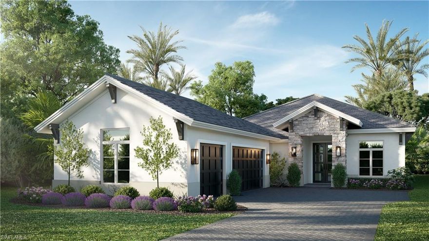 Introducing Palisades, the latest luxury Naples community by Seagate Development Group. Situated in a prime location with abundant amenities, Palisades is only minutes away from Mercato, Waterside Shops, The Ritz-Carlton, and other exceptional shopping, dining, and beachfront destinations. The Avalon model fully furnished by Theory Design. Enjoy a relaxed coastal design with warm wood beams, wood floors and accents of sage. Features include three bedrooms plus a study, three full and two half baths, and a three-car garage. An outdoor living area will extend homeowners’ and guests’ experience of a picture-perfect Southern California resort via an outdoor kitchen with a built-in gas grill, a dining area/lounge space, a swimming pool and a luxurious spa. Features include double pane Andersen impact windows & doors, 10’ tall pocket sliding glass door, Sub Zero/Wolf appliances, custom cabinets, quartz countertops, free standing tub in master, custom closet systems, Control4 home automation system, spray foam insulation, level 5 drywall, lush landscaping and many more custom luxury features. NO CDD, COMPLETION EARLY 2024, FULLY FURNISHED.