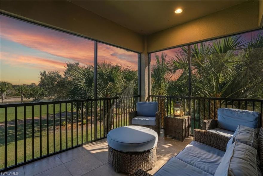 Step into a world of refined luxury with this stunning 3-bedroom, 3-bathroom condo in the heart of Naples, FL. Every inch of this home has been meticulously upgraded to offer both elegance and comfort, creating a space that feels as much like a sanctuary as it does a showpiece.

As you enter, you're greeted by breathtaking zero corner sliders that seamlessly merge indoor and outdoor living, flooding the space with natural light. The living room exudes warmth and sophistication, featuring a cozy fireplace framed by impeccable design. Engineered wood flooring throughout the main area adds a modern touch, while can lighting and upgraded light fixtures cast a soft, inviting glow.

The den is an absolute standout, boasting a custom wall feature with intricate woodwork and mirrors—perfect for a quiet retreat or a stylish home office. Tray ceilings elevate the ambiance, adding a sense of grandeur to every room. The northeast exposure ensures your mornings are kissed by the gentle Florida sun, while your evenings promise tranquil, shaded relaxation.

The master suite is a true retreat, with a spacious walk-in closet, a luxurious dual vanity, a spa-like shower, and a separate water closet. Every detail has been curated for both aesthetics and functionality.

This home is not just a place to live—it's a lifestyle. Your dream condo awaits!