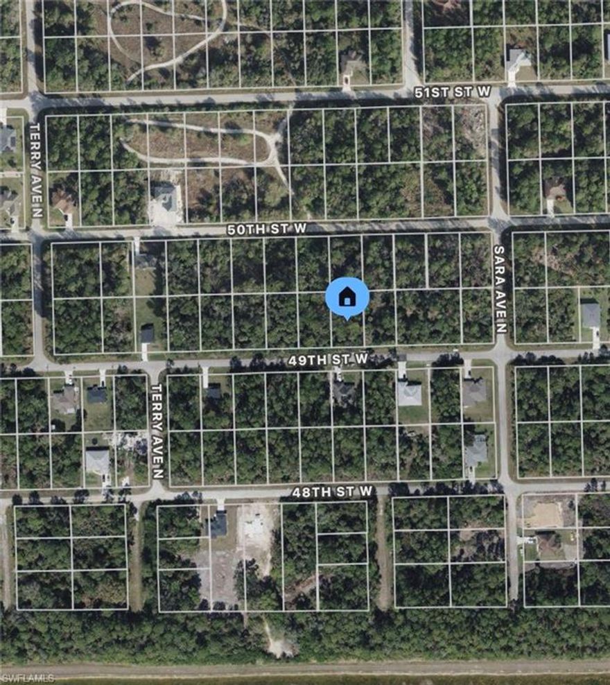 Paved road and electric at the curb! Excellent opportunity to build or invest in Lehigh Acres, FL!