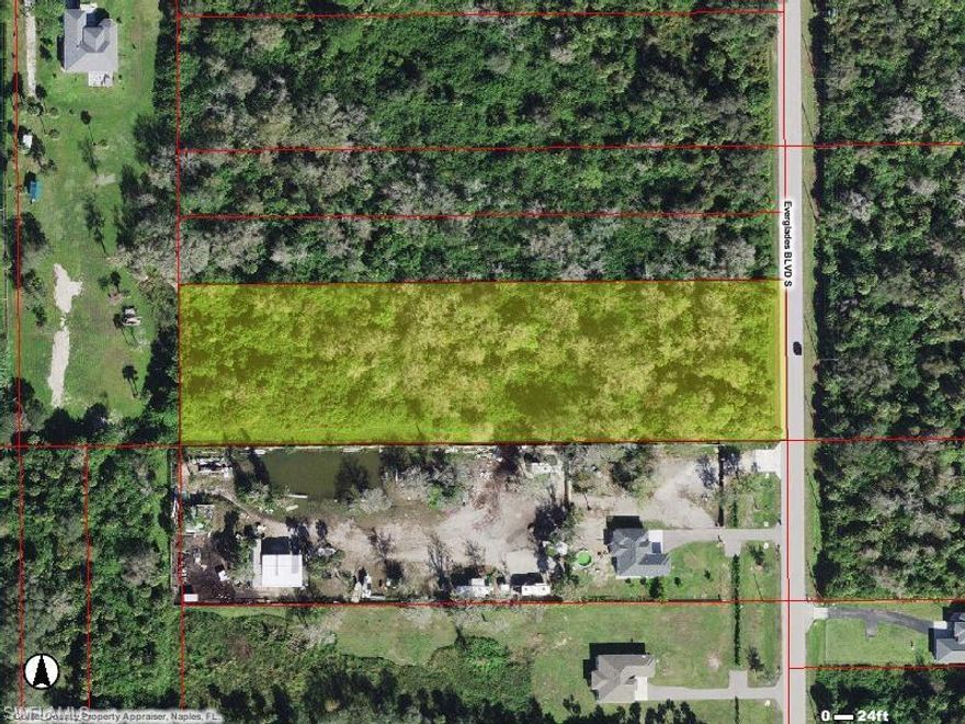 THIS IS A GREAT LOCATION ON EVERGLADES BLVD SOUTH BEFORE HOUSE # 2525 Everglades Blvd South, Naples Florida 34117. Lot has Wetland and has been Price accordingly. Seller has NO Wetland Report.