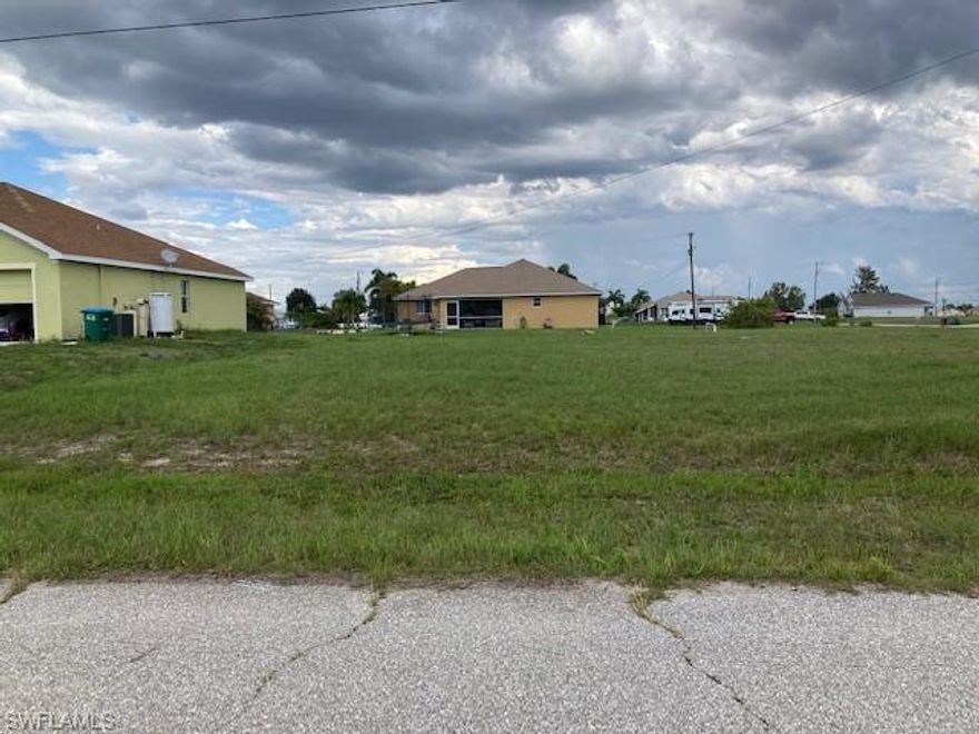Northeast Cape Coral Residential Lot Available.  Conveniently located near schools, shopping entertainment, churches, and restaurants.  Booming area with several homes under construction nearby.