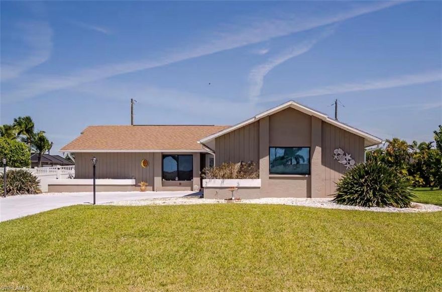 Welcome to this CHARMING POOL HOME in the highly desirable SE Cape Coral area, where comfort, space, and convenience come together.

This well-maintained 3-bedroom, 2-bath home offers a functional layout perfect for both everyday living and entertaining. Step outside to your private backyard retreat featuring a screened-in pool and spacious lanai, ideal for enjoying Florida’s sunshine year-round.

Situated on an oversized lot, the property provides plenty of space for outdoor activities, gatherings, or simply relaxing in your own private setting.

Inside, you’ll find a bright and inviting living area, a well-equipped kitchen, and a split-bedroom floor plan that offers added privacy. The home also features a dedicated dining area and comfortable living spaces, making it perfect for families or seasonal living.

Additional highlights include a 2-car carport, ample driveway parking, and a quiet neighborhood surrounded by well-kept homes.

Located just minutes from shopping, restaurants, parks, and quick access to Fort Myers, this home offers both convenience and a great location without sacrificing privacy.

Whether you're enjoying the pool, hosting friends, or simply relaxing at home, this property delivers the Florida lifestyle at an exceptional value.

A GREAT POOL HOME with SPACE, LOCATION, and VALUE — this is one you don’t want to miss.