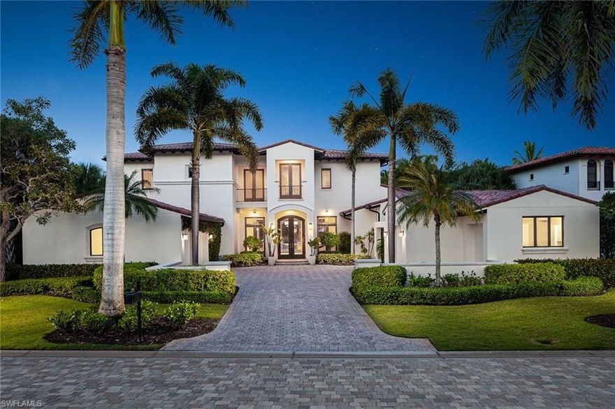 This soft contemporary custom estate home is a rare opportunity to enjoy the incredible Grey Oaks lifestyle. Located in the prestigious Estuary at Grey Oaks Mirada neighborhood, the over 6,000-square-foot home leaves nothing to be desired and includes five bedrooms, five-full-and-two-half baths plus study and has a fabulous private long-range view overlooking a sparkling lake and the second hole of the Estuary golf course. The open, inviting floor plan includes a spacious great room and gorgeous custom kitchen featuring Wolf and Sub-Zero appliances. The relaxing open family room, with custom ceiling detail, neutral tile flooring and eight-panel 90-degree pocketing sliders, overlooks the incredible view. Family and friends will love to relax in the spacious covered outdoor living area with automated screens and storm shutters, an outdoor kitchen, bar, natural gas-heated pool and spa and gas fire bowls. Additional features include a butler’s pantry with icemaker and dual Sub-Zero wine coolers, private elevator, 3.5-car climate-controlled garage spaces and impact-resistant windows and doors. A world of luxury awaits you in the private, gated country club community of Grey Oaks.