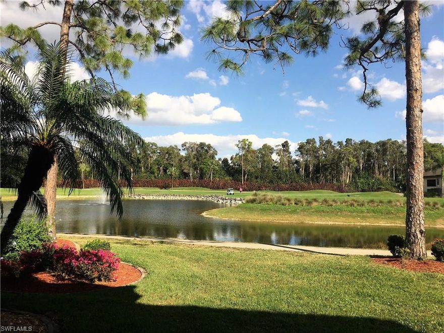 Great view of lake and golf course from this 2BR/2BA updated condo in Oakmont Village in The Hideaway.  "Turnkey" unit in move-in condition with newer furniture.  Updated kitchen with granite and SS appliances,  Hurricane impact glass enclosed lanai and crown molding. Golf cart parking at your door. #1 Golf Advisor golf course in U.S.!!!!!  Best golf value in SW Florida...no trail fees, no cart fees.  New clubhouse to open Summer 2017 WITH NO ASSESSMENTS!  Amenities include: Pool, Tennis, Fitness, and Clubhouse.  Convenient to beaches, airport, baseball, shopping, restaurants and all Ft. Myers has to offer