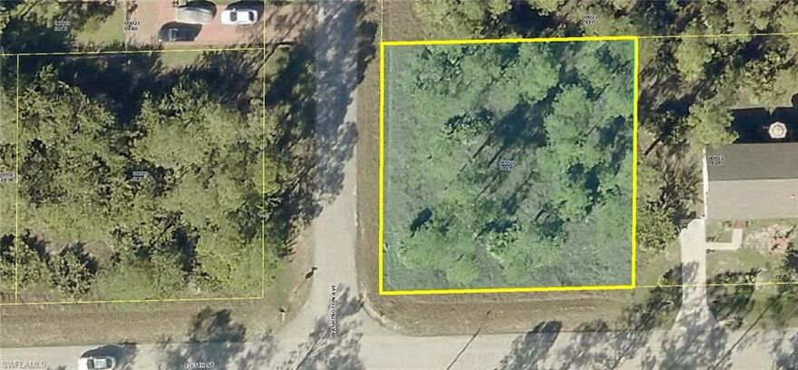 Really nice high and dry generous 1/4 Acre + Premium Corner Single Family Homesite (width 105' x 105' deep +/- ... .25 acre +) is in a quiet area of LEHIGH ACRES. This property is high and dry with nice tall and thinned pines with a Northern and/or Eastern views at the rear of the home site with quick and easy access to Joel Boulevard and Palm Beach Boulevard. Southern & Eastern views facing the street(s) with quick and easy access to Joel Boulevard, Palm Beach Boulevard, Lee Boulevard, shopping, restaurants, recreation, boating and services. Build your dream or vacation home now and/or save this special area 1/4 Acre + Single Family home-site for later. Don't miss this unique opportunity to purchase this 1/4 Acre + corner homesite for only $7,995 with SELLER DIRECT FINANCING with $0 (ZERO) down, no credit or income verification for ONLY $97.00 per month. Contact us today ... You'll be so glad you did!