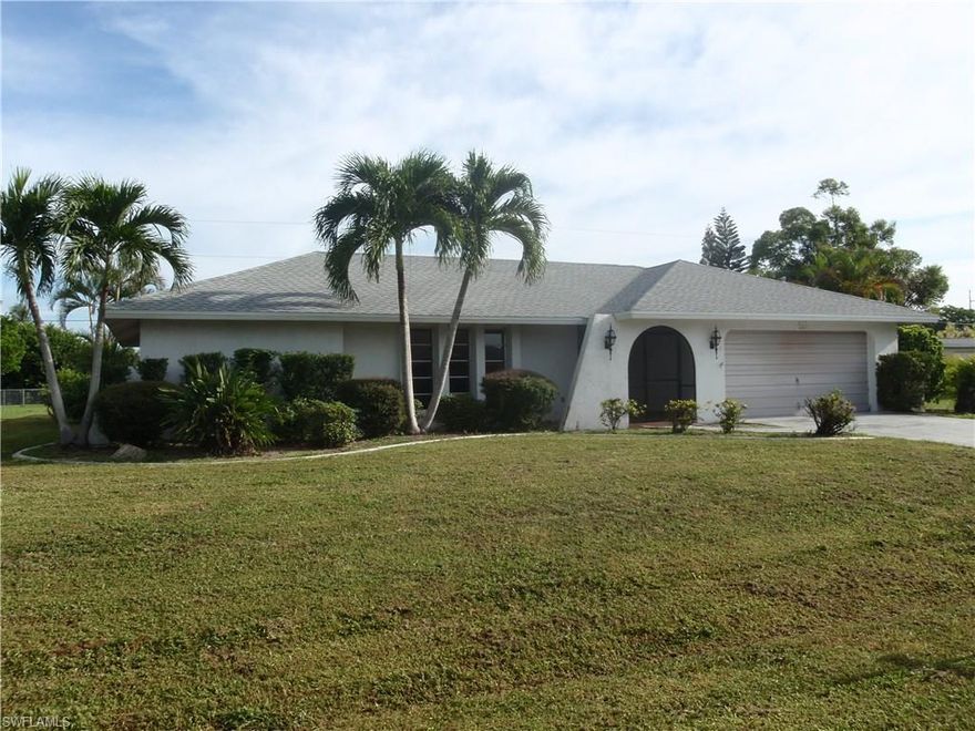 Gorgeous Updated Pool Home In The Heart Of The South Cape District. Open Split Floorplan With Three Generous Bedrooms. Light Maple Cabinetry With Granite Counters, In House Laundry, Large Master Suite Overlooking Expansive Pool Deck And Lanai, Perfect For Entertaining. Storage Cabinets Galore In Spacious Garage. New Roof, New Plumbing And Shutters, Rest Easy! Located Close To Parks, Shopping, Restaurants And Easy Access To Fort Myers And The Beaches. No Flood Insurance Necessary Here!