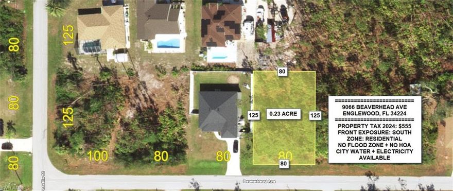 Build your slice of paradise on this beautiful Englewood East lot! Nestled in a quiet, well-kept neighborhood with no HOA, this property offers the perfect setting for your dream Florida home. Just minutes from Englewood Beach, shopping, dining, and golf, it combines coastal charm with everyday convenience. Don't wait because it will go fast!