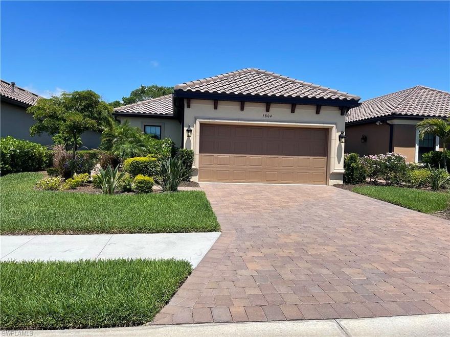 Good opportunity to buy a Taylor Morrison quality built like new home with natural gas. Tile flooring throughout. Maintanance free. Very private. Close to Legacy Trail. The community ammenities include one tennis court,4 pickleball courts and two bocce ball courts. Huge pool and seperate spa. There is an outdoor gas pit and fireplace with big screen TV poolside. The clubhouse has a fitness room, huge social room with full kitchen. There is also a massage room and shower facilities. There is also a playground and two dog parks. Owners can rent the clubhouse for any special occasion. Nokomis beach is just 2 miles away. There is a private entrance to the Legacy Trail that goes from Venice to Sarasota. All your needs are close by including the new Sarasota Memorial Hospital. Schedule your showing today.