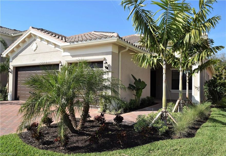 Recently completed and now available "Cabernet". Marbella Isles is a wonderful new community with a highly desirable central location and resort style amenities. This home has 3 bedrooms plus den and 3 baths. The spacious kitchen opens to the great room and features stainless steel appliances. The large master bedroom makes this feel like home with beautiful appointments.