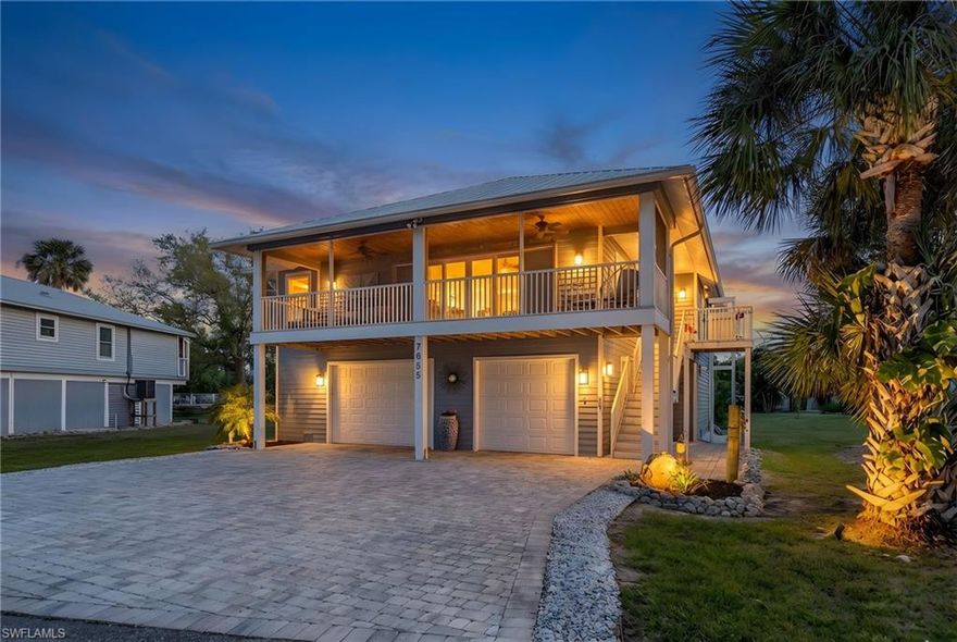 Welcome to this beautifully maintained and move-in-ready home that perfectly blends comfort, style, and convenience. Nestled in the private community of Isle of Pines, this property offers an inviting open-concept layout filled with natural light, ideal for both everyday living and entertaining. The spacious kitchen features modern appliances, a gas stove, ample cabinetry, two pantries and a generous island that flows seamlessly into the living and dining areas. The oversized primary suite provides a relaxing retreat with a well-appointed en-suite complete with soaking tub, a large tiled shower, his and hers walk-in closets and sliding doors to a private lanai. Two additional bedrooms are perfect for guests, each with their own en suite and large closets. Step outside to enjoy the heated pool and private clubhouse with pool table, and a bonus guest apartment for overflow company. This community has a private waste water system, so you’ll never have to worry about a septic. With thoughtful upgrades throughout, and pride of ownership evident in every detail, this home truly stands out. Walk to nearby Pineland Marina and Alden Pines Golf Course, or enjoy a five star dinner at the world renowned Tarpon Lodge, right in your back yard! A brand new outdoor lift and maintenance free landscaping complete this beautiful property .This home sustained no damage or flooding from any of the recent storms. Don’t miss your opportunity to make this exceptional island home your own—schedule your showing today!