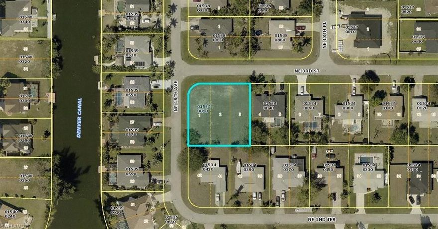 Construct your ideal Florida residence on this fantastic corner lot, situated in the Northeast Cape Coral area. The property measures approximately 0.35 acres and boasts a prime location, close to Pine Island Road and Del Prado Boulevard, providing easy access to numerous shops, dining establishments, educational institutions, and essential amenities.