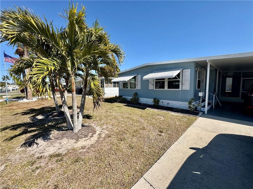 Own the Land in Naples! 
Home needs flooring and shower repairs.

Welcome to Riviera Colony – A 55+ Community Just Minutes to Downtown & the Beaches
Located on a private circle road, this manufactured home offers added privacy, curb appeal, and incredible value in one of the few Naples communities where residents own the land.
This bright and airy two-bedroom, two-bath residence features a spacious open floor plan with a wall of windows that fills the living space with natural light, creating a charming beach-cottage atmosphere. Open living and dining area make entertaining easy, whether casual or formal.
The kitchen has been beautifully updated with a $28,000 remodel, brand new washer and dryer, and new electrical upgrade, offering modern style and functionality. While much of the home has been improved, it does need new flooring and bathroom updates—providing a great opportunity to add your personal touch and build additional value.
Riviera Colony offers an active and friendly lifestyle with amenities, including a community pool, clubhouse, bocce ball, and shuffleboard courts. Ideally located off Rattlesnake Hammock Road, you’re approximately 6 miles to downtown Olde Naples, world-class beaches, shopping, dining, Marco Island boating, and golf courses including Hibiscus Golf Club.
Low HOA fees include basic cable, making this an affordable opportunity to own your slice of paradise in Naples.