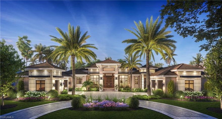 Award-winning Builder McGarvey Custom Homes presents the Fairview Model.  This model home will be complete in early 2021 and is located on a beautiful lot on the golf course with Western Exposure.  One of the few lots remaining in Quail West with sunset views!  This 4 bedroom 4 + 1/2 bath home features all of the quality finishes you would expect including Sub-Zero appliances, solid wood cabinetry and quartz countertops. A 4-car + golf cart garage and large entertaining lanai with outdoor kitchen and living space offers Florida living at its best.  A full golf membership, valued at $120,000 will be in included with this home.