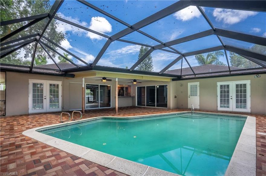 Back on Market due to buyer not able to obtain financing! Extremely well built & designed Arthur Rutenberg home located on the river side of the beautifully palm lined McGregor Blvd. This home has had the complete restoration done for the new owner to move into. This elegant home located in an historic neighborhood of Fort Myers has: newer kitchen cabinets, stainless steal appliances and granite kitchen counter-tops. The private pool was resurfaced and new brick pavers were laid on a 45 herringbone pattern. All 3 full baths were completely remodeled. The interior and exterior doors have been updated and replaced including new french doors installed off the master & guest bedrooms leading to the stunning new pool setting. Crown molding and chair rail was installed throughout the house. Electrical, lighting, air conditioning unit all updated as well. This home must been seen to be fully appreciated. Located in the heart of Fort Myers near Fort Myers Beach and the gorgeous islands of Sanibel and Captiva. Plenty of restaurants, shopping and entertainment in this exclusive area of town. Brand new AC and Flat Roof. Your Dream home awaits!