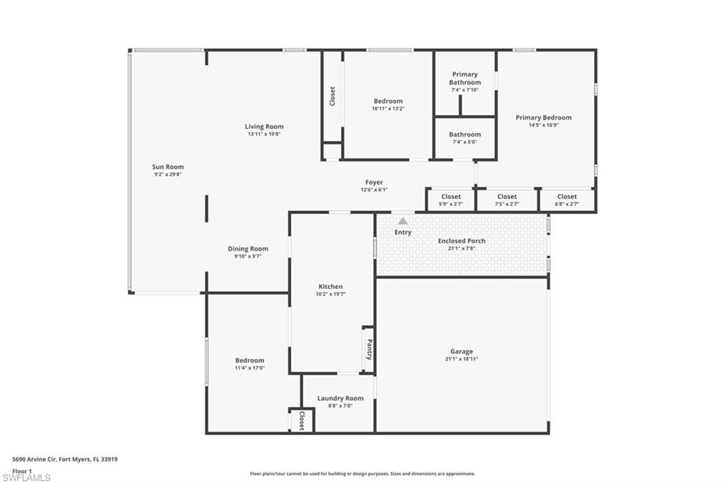 Photo of 5690 Arvine CIR, FORT MYERS, FL 33919 (MLS # 226004879)