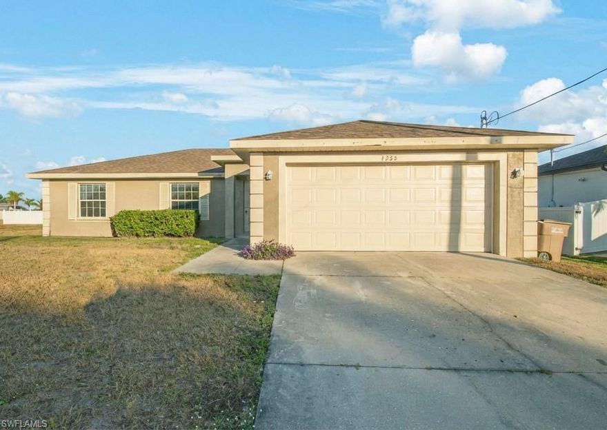 Welcome to 1235 nw 33rd Pl ! Brand-new AC (2025) and NEW ROOF (2024)! This fully renovated home is move-in ready and located in a prime, fast-growing area of Cape Coral. Enjoy modern updates throughout, a bright open layout, and stylish finishes that make this home feel like new. Conveniently close to expanding amenities, schools, parks, and major roadways—perfect for buyers seeking comfort, value, and an ideal location.
Whether you're a first-time buyer, investor, or looking for a seasonal retreat, this property delivers unbeatable value in a flourishing area of Cape Coral.
Don’t miss your chance to own a like-new home in a prime location with major updates already completed — just move in and enjoy!