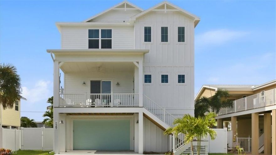 Rare opportunity to own a brand-new 2025 construction pool home in the heart of Fort Myers Beach. This elevated 4-bedroom, 4.5-bath coastal retreat offering 3,070 total square feet is located on one of the island’s most adorable newer cottage-style streets, combining charm with modern luxury. Designed for the ultimate beach lifestyle, the home features a spacious great room, private pool, expansive ground-level entertainment areas, and a 2-car garage—perfect for hosting family and guests after a day at the beach.

Situated in a high-demand weekly rental zone, this property offers exceptional vacation rental income potential or the perfect private beach getaway. Enjoy elevated construction, modern coastal finishes, and everything brand new throughout. Prime location within walking distance to the white sand beaches, Margaritaville Resort, restaurants, shopping, and entertainment. A rare chance to own new construction in a prime Fort Myers Beach location with strong investment appeal.