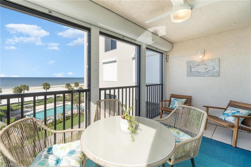 Imagine waking up to the sound of waves, enjoying a coffee on the balcony overlooking the Gulf. Your perfect beach getaway awaits!

Escape to paradise in this beautifully updated 2-bed, 2-bath beachfront condo on Fort Myers Beach. Step out onto your private balcony and feel the sea breeze as you soak in breathtaking sunsets.

Inside, you'll find modern comforts and coastal charm, from the sleek kitchen with stainless steel appliances to the cozy king master suite, enjoying a private art collection throughout. With plenty of space for family and friends, this is more than just a rental—it's your private piece of paradise.

Your ultimate beach escape is here!