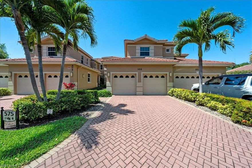 C5307 New to Market in the North Naples Community of the Vineyards. This gorgeous CORTINA First Floor Luxurious Coach features 2 bedrooms plus den/ 2 bath, with a 2 car-garage. The kitchen features are an island counter, food pantry, GE stainless steel appliances, along with a breakfast bar and breakfast nook. The Master Suite has two closets, including one walk-in. The Master Bath has his and her vanities with granite countertops, an oversized corner shower and a separate Jacuzzi tub. Highlights to this plan includes: a courtyard entry, granite countertops throughout & laundry room with GE washer & dryer and laundry sink. This Coach home is conveniently located near the fabulous neighborhood clubhouse with resort-style pool. Fiber Optic integration to support High-Definition TV, next generation Internet, and carrier class telephone services included in association quarterly fees. The Vineyards Country Club is optional and offers a few different memberships. The Vineyards Country Club offers 36 holes of Championship Golf, Tennis and Pickleball Courts, Bocce Courts, newly renovated Country Club and World Class Wellness Center and Spa. Come Live the Vineyards Lifestyle, you will enjoy it!