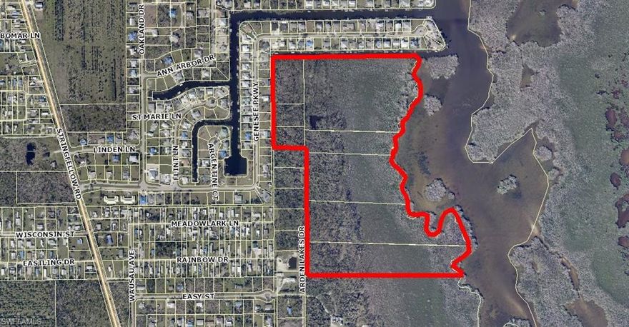 Mixed Upland & Mangrove and DIRECT ACCESS CANAL all rolled in to one. 56 acres total, 28 acres upland, 8 separate parcels. Great location for private WATERFRONT HOUSE. Road needs to be cleared and graded. Unique private location, the canal is located next to Charlotte Shores !. There are so few locations left like this and especially at this great price !!
Check this out today...