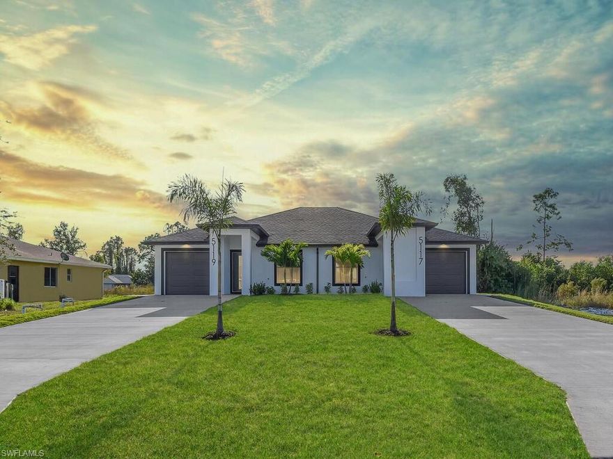 Up to $10k in closing cost. Marvelous income property projected to produce over $45,000 annual income. Exceptional income-producing opportunity! Interiors are finished with 24x24 ceramic tile flooring, recessed LED lighting, and eye-catching spiral pendant fixtures. Kitchens feature quartz Calacatta Plata full rainfall countertops, backsplash, and window sills, paired with stainless steel appliances, bright white cabinetry, and sleek silver durable hardware for a bold, CLASSIC look. Bathrooms echo the same upscale touches with the quartz vanities adding elegance throughout. The primary suites feel like spa retreats, complete with rainfall shower heads offering LED color options and handheld sprayers. Secondary baths provide shower as well for added versatility. Thoughtful storage solutions include custom closets, ventilated pantry shelving, and laundry areas in the garages finished with durable epoxy-style flooring. The security and ease of ownership, the property is equipped with impact-rated doors and windows, a full security camera system, sprinkler irrigation, premium landscaping, and complete gutters and soffits and around it. Discover this well-maintained investment property offering strong cash-flow potential and long-term value. Thoughtfully designed with functional layouts, this property features spacious living areas, well-sized bedrooms, and durable finishes ideal for low-maintenance ownership. The property is tenant ready and positioned to generate immediate rental income, making it an excellent addition to any investment portfolio. Located in a desirable area with convenient access to major 82 road, shopping, dining, schools, and employment centers, it appeals to both long term tenants and future appreciation-minded investors. Recent improvements enhance efficiency and reduce operating costs, while the flexible layout allows for stable occupancy and marketable rents. Whether you are expanding your portfolio or seeking a smart first investment, this property offers consistent income potential, strong demand, and upside value. Don't miss this opportunity to secure a solid investment with proven rental appeal. Schedule your showing today!