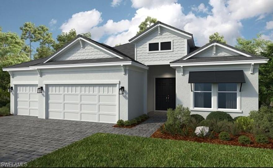 What's Special: Water View | Larger Backyard | Dedicated Study | 3-Car Garage | South Facing Patio | Gourmet Kitchen.  New Construction - August Completion! Built by America's Most Trusted Home Builder.  Welcome to the Pallazio II at 26879 Victoria Place in Esplanade at Starling! This new home welcomes you with a charming porch entry that flows into an open dining area, a spacious great room, and a gourmet kitchen with a casual dining nook, all filled with natural light and enhanced by whole house impact windows. Step outside to the covered lanai, where you can enjoy peaceful sunrises and unwind with glowing sunsets in a relaxing outdoor setting. Tucked away for privacy, the primary suite features a spa-inspired bathroom and a generous walk-in closet designed for everyday comfort. At the front of the home, you will find two secondary bedroom suites with en-suite bathrooms, a dedicated study, a powder room, a laundry room, and a spacious three-car garage. Additional Highlights Include: Gourmet kitchen, study in place of flex, extended lanai, tray ceiling package, 8' interior doors, 4' garage extension, rain shower head at primary bath, and pool and spa prewire. Photos are for representative purposes only. MLS#226012823

Experience a new level of resort-style living at the gated community of Esplanade at Starling in Punta Gorda! Every day feels like a getaway with incredible amenities, including a resort-style pool, poolside cabanas, and a Bahama bar. Take advantage of concierge services and wellness programs designed to invigorate the mind, body, and spirit. Stay active with a friendly game of tennis, pickleball, or bocce, or unwind at the fitness center, spa, and even the bark park with your furry friend. Esplanade at Starling is where relaxation meets adventure—come discover it today!