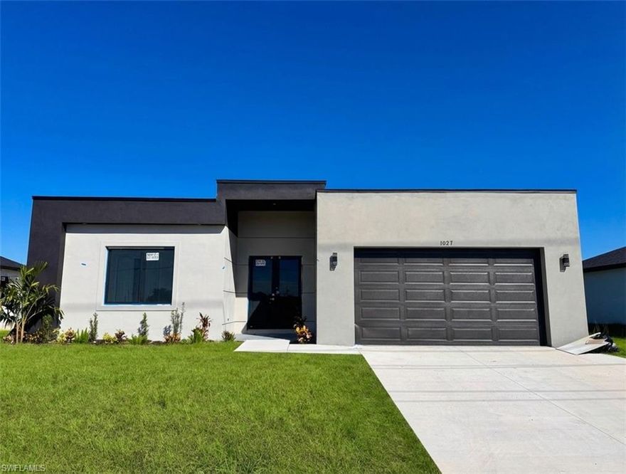 This stunning, move-in-ready home offers luxury and style in a prime location. Designed with neutral tones, it features an inviting paver driveway and impeccable landscaping for exceptional curb appeal. The open floor plan boasts cathedral and 10-foot ceilings, 24x24 tile flooring, and a split-bedroom layout for privacy. The luxurious primary suite includes white cabinetry, quartz countertops, and glass shower doors. Built with top-quality materials by a renowned builder, the home offers impact windows, and a garage.

Available since mid-February.