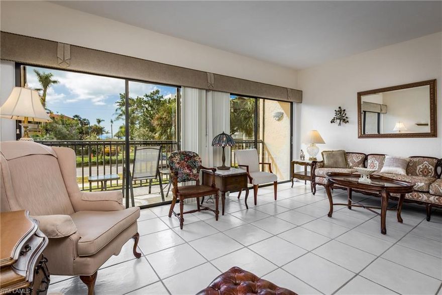 Walking distance to SOUTH BEACH and CAXAMBUS PARK and Watch Amazing Sunsets. Enjoy the Serenity of the South End of Marco Island from this Unique Townhouse. Well Priced, Spacious Three Story Condo that Feels like a Home. 2 Bedrooms + Family Room, 2.5 Baths, Eat-In White Kitchen, Separate Dining Room and 4 Lanais offering Partial Gulf Views and Pool Views. The Complex has a New Roof, Screens were replace and the Buildings were Painted. Enjoy the Pool, Spa, Tennis, Pickle Ball and Shuffleboard. One Pet up to 20lbs Allowed. A MUST SEE!!! Agent owner.