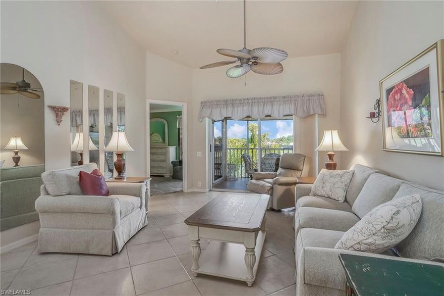 New to the market. This Brighton model condominium sitting on the second floor features an open concept layout. Featuring three bedrooms, two baths and beautifully renovated with tile flooring inside and out, updated kitchen cabinetry, granite countertops, stainless steel appliances and neutral paint. Enjoy peaceful views overlooking the water and golf course with northern exposure. Worthington Country Club is a bundled community offering a distinctive lifestyle that features a guard-gated community and gatehouse, a newly renovated, championship 18-hole golf course, five lighted Har-Tru tennis courts, beautiful, state-of-the-art clubhouse with dining, pub, resort-style pool, hot tub, fitness center and outdoor cabana. Worthington Country Club is centrally located offering easy access to Bonita Beach, Southwest Florida International Airport, world-class shopping and exquisite dining and entertainment.