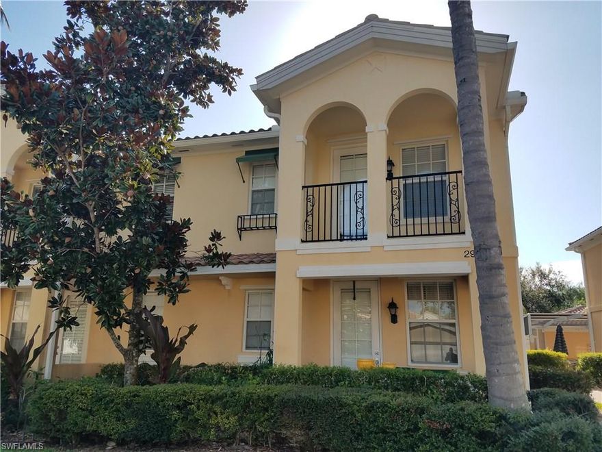 TRUE 4 BEDROOM & 3 BATH WITH PRIVATE HEATED POOL AND 2 CAR GARAGE!! THIS BEAUTIFUL TOWNHOME IS A MUST SEE FOR YOUR BUYERS. NEW APPLIANCES, FRESHLY PAINTED INSIDE, NEW MARBLE BACKSPLASH IN KITCHEN, BRAND NEW A/C!, NEW POOL PUMP, NEW HOT WATER HEATER, NEW FLOORING DOWNSTAIRS BEDROOM, ENTIRE OUTSIDE JUST GOT PRESSURE WASHED, WOW!!! JUST MOVE IN AND ENJOY THIS GORGEOUS TOWNHOME WITH JUST A SHORT WALK FROM THE CLUBHOUSE WITH FITNESS CENTER, TENNIS COURTS, COMMUNITY POOL AND TOTS PLAY AREA. THE KITCHEN IS EQUIPPED WITH STAINLESS STEEL APPLIANCES & IS ADORNED WITH GRANITE COUNTERTOPS. EASY LIVING WITH TILE IN THE GREAT ROOM, ENHANCED BY THE USE OF THE CENTRAL VACUUM. DECORATOR PAINTING, CLOSET ORGANIZERS, FOOTLIGHTS BENEATH THE BATHROOM CABINETS, SECURITY SYSTEM, 1ST FLOOR FRONT VERANDA, 2ND FLOOR BALCONY AND 2-CAR GARAGE ROUND OUT THIS HOME. ENJOY THE AESTHETICS OF THE COMMUNITY WITH ITS TILED ROOFS AND PAVERED DRIVEWAYS AS YOU STROLL DOWN THE SIDEWALKS AND TALK WITH THE FRIENDLY NEIGHBORS. DOWNSTAIRS BEDROOM CAN BE 2ND MASTER SUITE OR IN-LAW SUITE. CALL FOR YOUR APPOINTMENT TODAY SO YOU CAN BECOME THIS HOME'S NEW OWNER WITHOUT DELAY.