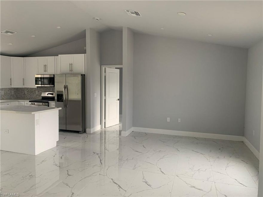 Brand new SUSIE MODEL in excellent location. Very close to Sunshine Blvd, St. Rd 82 directly to I75. This is what your buyers have been looking for. All beautifully tiled, good size rooms, laundry room not in the garage; quite street, lots of room for a pool, trees and anything you want.