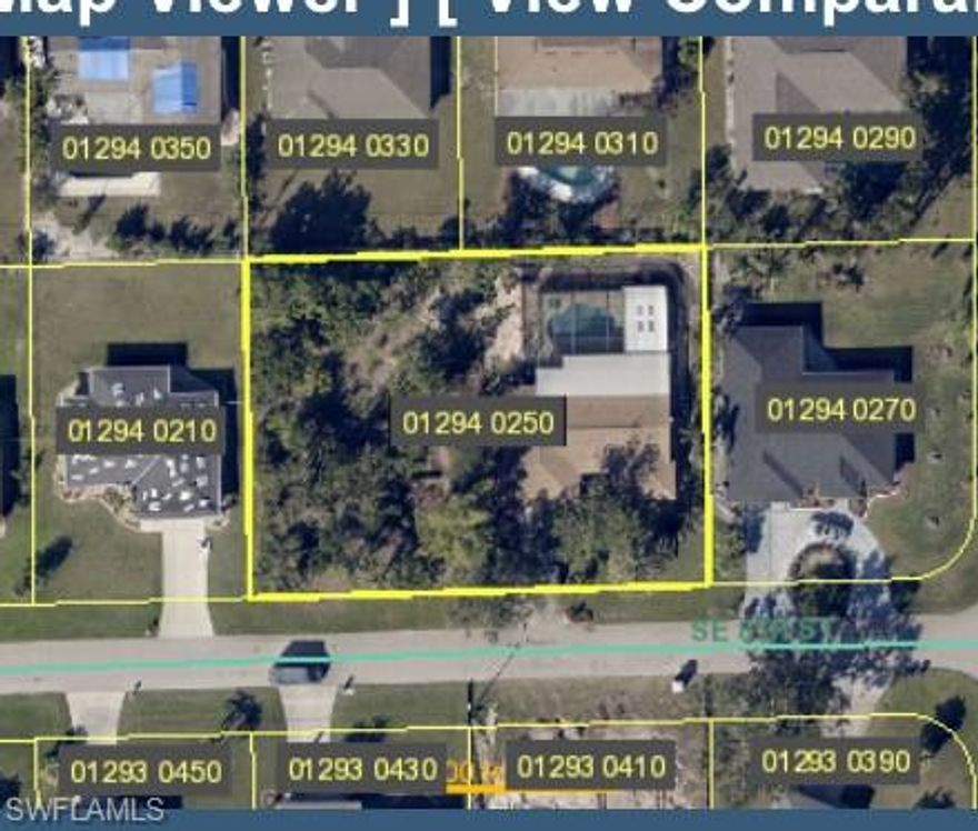 This beautiful building lot in a mature neighborhood with public water and sewer. Lot being split off and sold separately from the house next door. This lush building lot has a variety of tropical plants butterfly gardens and so much more. The city may issue new address legal description and tax value. See remarks