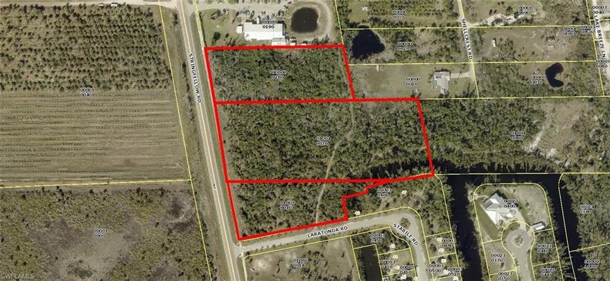 3 LOTS Commercial on Stringfellow Rd In St James City on Pine Island. Uncleared  9 Acres total, 2-lots are C-1 the other CS-1 & CC... all commercial zoned. The American Legon Property shares the northern boarder of this 9 acres tract. The southern boarder is Laratonda Rd and the west side is Pine Island's Stringfellow Rd., the Main North/South artery.
Pine Island is the Largest Island in Florida and is surrounded on the East by Cape Coral/Ft Myers and to the west by Sanibel/Captiva and the outer Islands...Tropical Island, 9-acre commercial- 3 acreage lots - Main Road visibility - Great future growth potential and at this Great Price  !!!! Bring your sunglasses & sun tan lotion and check out this 9 Acre Commercial property TODAY.