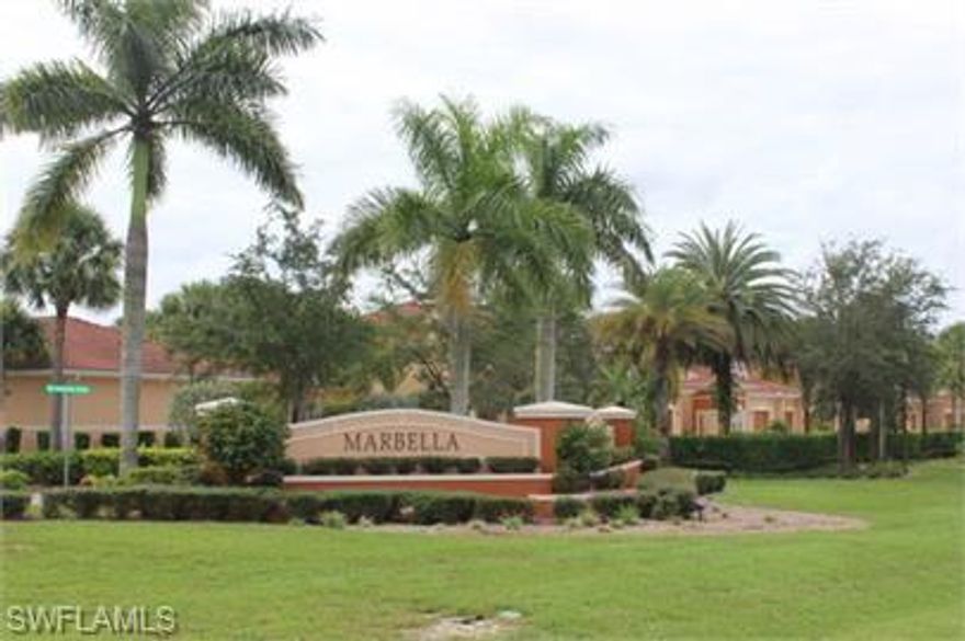 This beautiful Townhome is located in Marbella gated community. It is a 3 bedroom and 2.5 bathroom and 1 car garage. It is conveniently located near Six mile Cypress, shopping center, restaurants, entertainment, Hodges University, Nova University and I75. The community offers a club house and a community pool. Schedule a showing today!