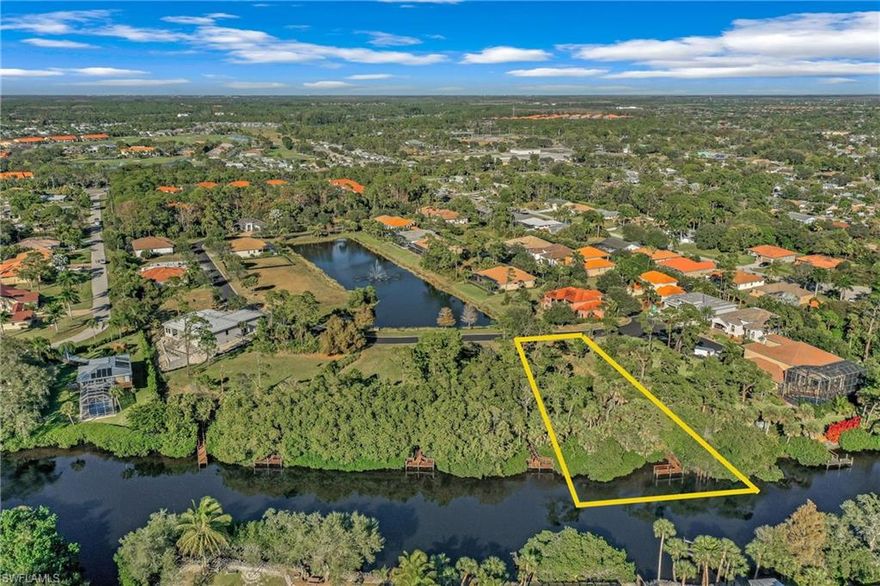 Enjoy boating down the Imperial River to the Gulf of Mexico on this Gulf Access waterfront lot. This beautiful LOT #16 on the river already has a private boat dock installed and ready to go. Enjoy southern exposure and the utmost privacy with water in the front and back of the home, situated across the street from a private lake, with your own boat dock on the Imperial River behind your home. Serrano is a gated riverfront community with low fees, a canoe/kayak park, & surrounded by nature with gulf access, gazebos, and a lovely community room and pool. This truly is a hidden gem in Bonita Springs, close to Downtown Bonita & Riverside Park, Promenade, Bonita Bay, Gulf Coast Beaches, Mercato, Coconut Point, & world-class dining and shopping. This lot has amazing potential and a survey available. Build your own dream home or work with the owner's plans for an incredible custom home. Hurry to take advantage of this one-of-a-kind opportunity for gulf access living in a beautiful, safe, & gated community in the heart of Bonita Springs.