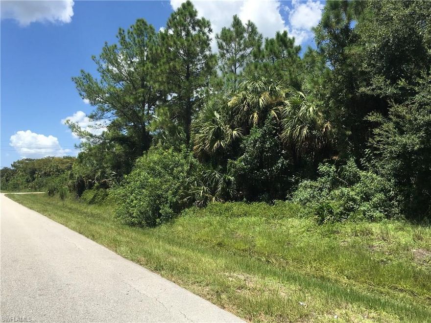 This beautiful 5 acre corner lot is located in a prime area, West of Wilson Boulevard, in highly desirable North Collier County/Golden Gate Estates.  Just East of Twin Eagles, in a non-gated residential area with newer larger homesites. The five acre parcel offers a multitude of possibilities for you to build your custom dream home. The location is in close proximity to the new Publix shopping center and convenient to Immokalee Road, which in minutes will bring you to more shopping, restaurants and the beaches.